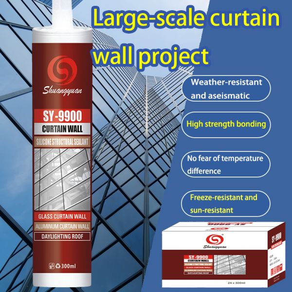 Non Staining Structural Silicone Sealant For Commercial Building MSDS ISO9001 Approved