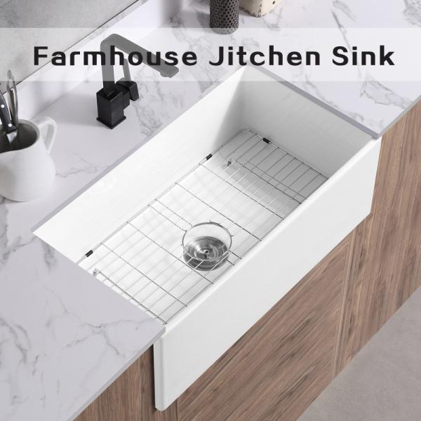 Cheap Villa Apartment Apron Front Farmhouse Sink 33 Inch Kitchen Sink for sale