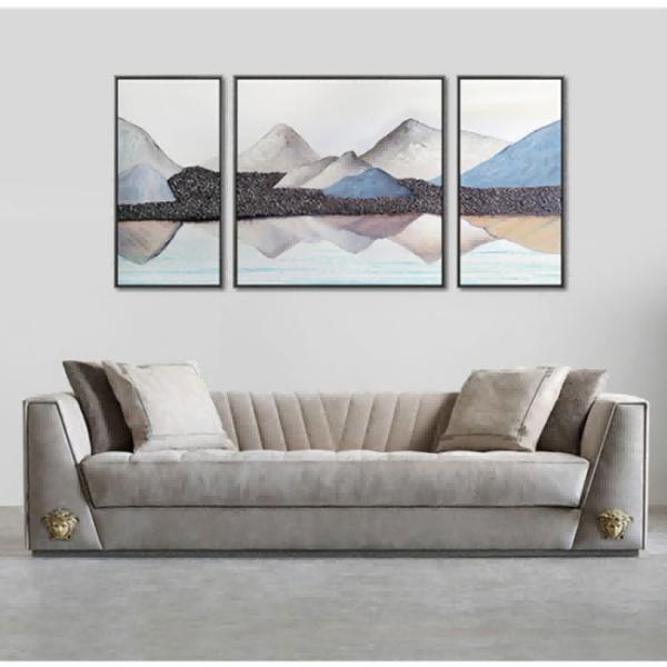 Upholstery Polyester Linen Look Fabric Anti Static For Sofa Cushion