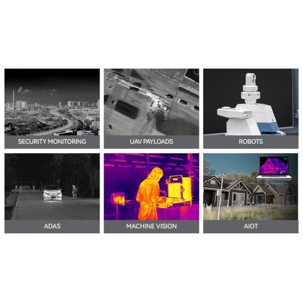 MID612 Uncooled IR Camera Core 640x512/12μm for Machine Vision