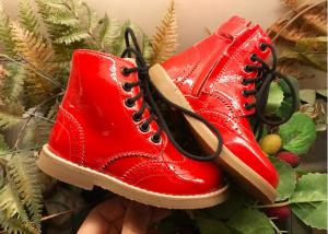 China Real Leather Round Toe EU30 Stylish Kids Shoes on sale