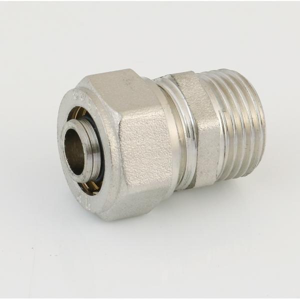 Multilayer pex pipe fittings brass compression fittings male coupling for pex-al-pex pipe