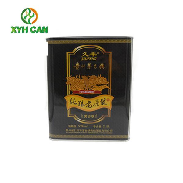 Cheap Rectangular Tin Containers Eco-Friendly Food Grade 5l Olive Oil Printed Tin Boxes for sale