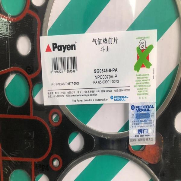 65.03901-0073 Excavator Engine Parts D2366 D2366T D2366TA Cylinder Mattress Gasket Daewoo DH280 DH370-7