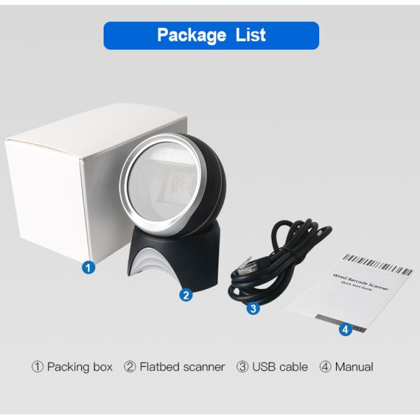 Omnidirectional QR Code Barcode Scanner 2D Platform Pos Scanning Hand Free DP8500