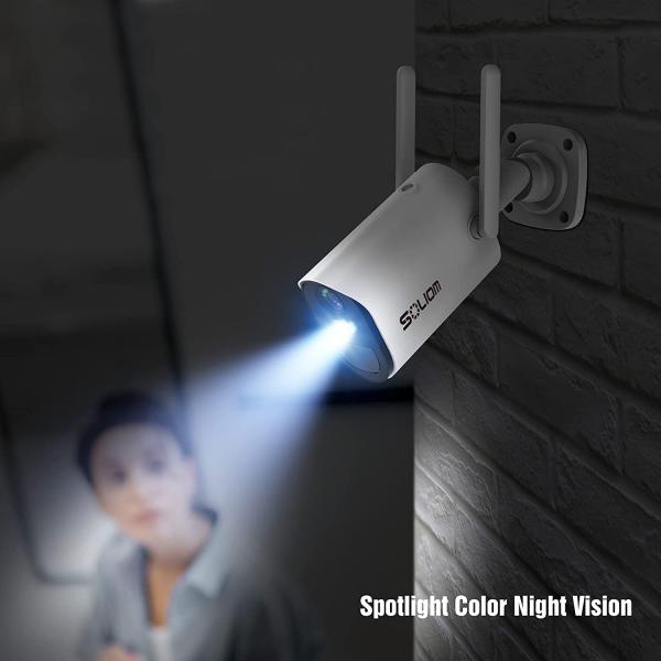 Pir IP65 Solar Wifi Bullet Camera Tuya Smart Compatible Camera