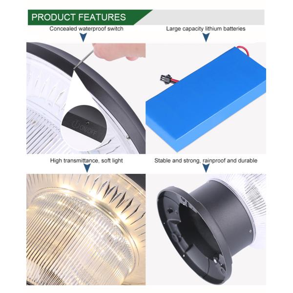 Outdoor Solar Powered Post Pillar Light Kit Fence Lamp High Lumen Gate