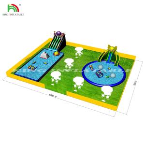 China Float Water Sports Large Inflatable Pool Outdoor Inflatable Water Park on sale