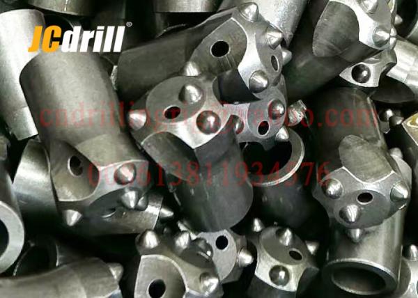 Cheap Blasting / Mining Tapered Drill Bits , Industrial Drill Bits Cold Pressing for sale