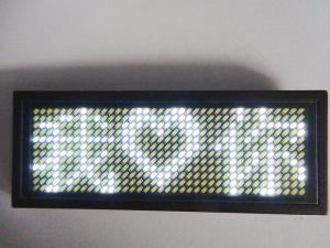 Best LED name badge-USB Rechargeable led moving message display scrolling message-LED name bad wholesale
