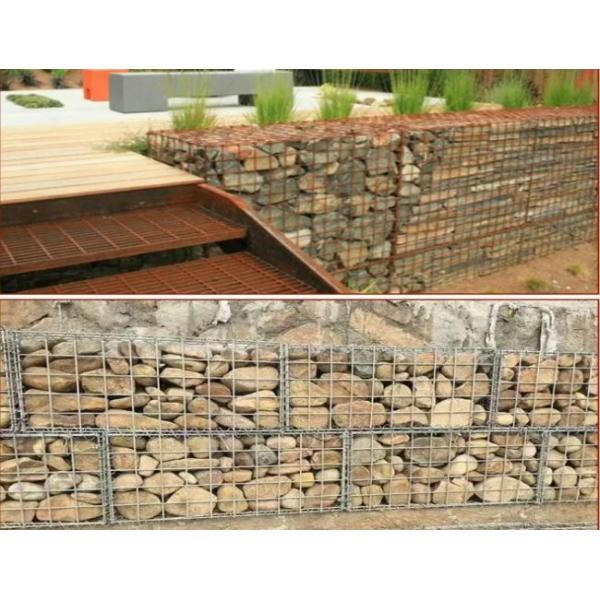 Landscape Wall 2.5-3.7mm Wire Welded Gabion Mesh Gi Welded Mesh 13.5 Gauge