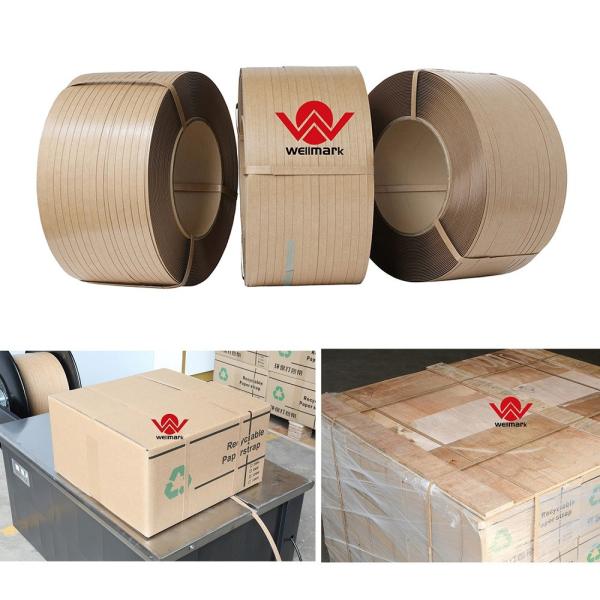 Wellmark Eco-Friendly Paper Strapping Tape For Automatic Banding Machine