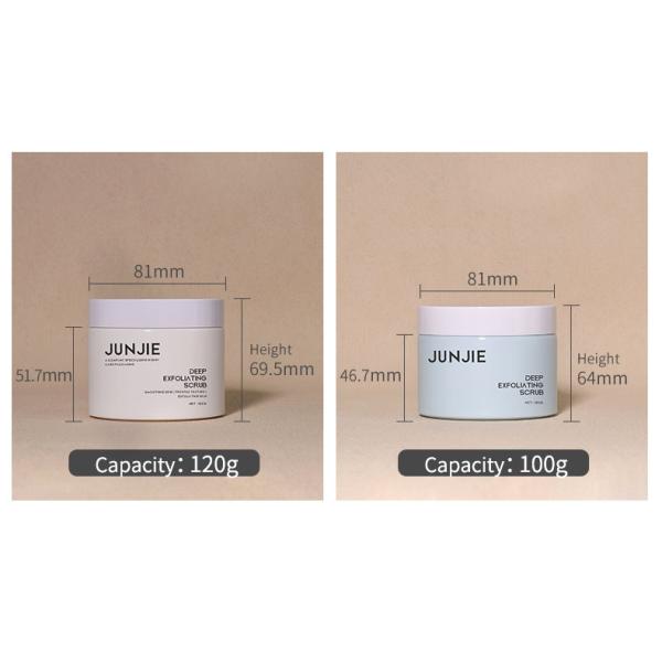 Eco Friendly Plastic Jars 80g 100g 120g 200g Empty Body Butter Containers