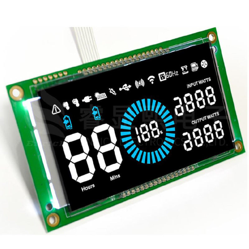 HT1621 Controller Segment Code LCD Display Module, Customize Segment LCD Display With Backlight