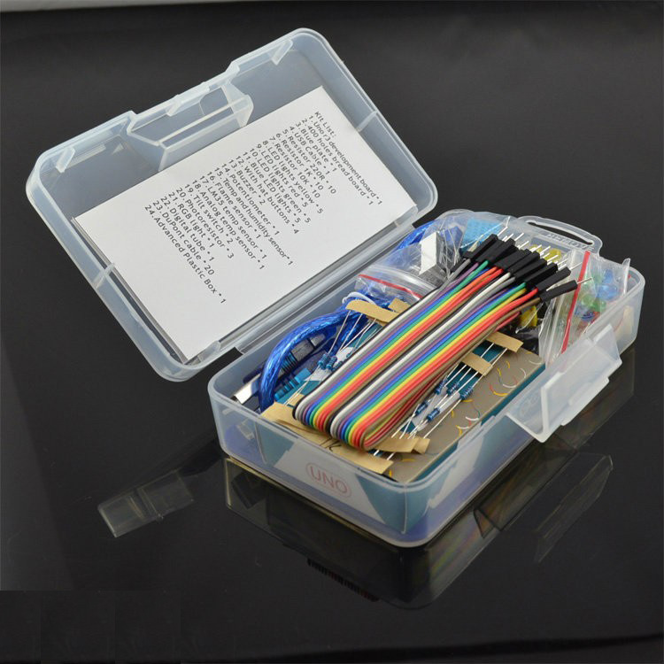 UNO R3 Based Starter Kit For Arduino , Flexible Electronics Learning Kit