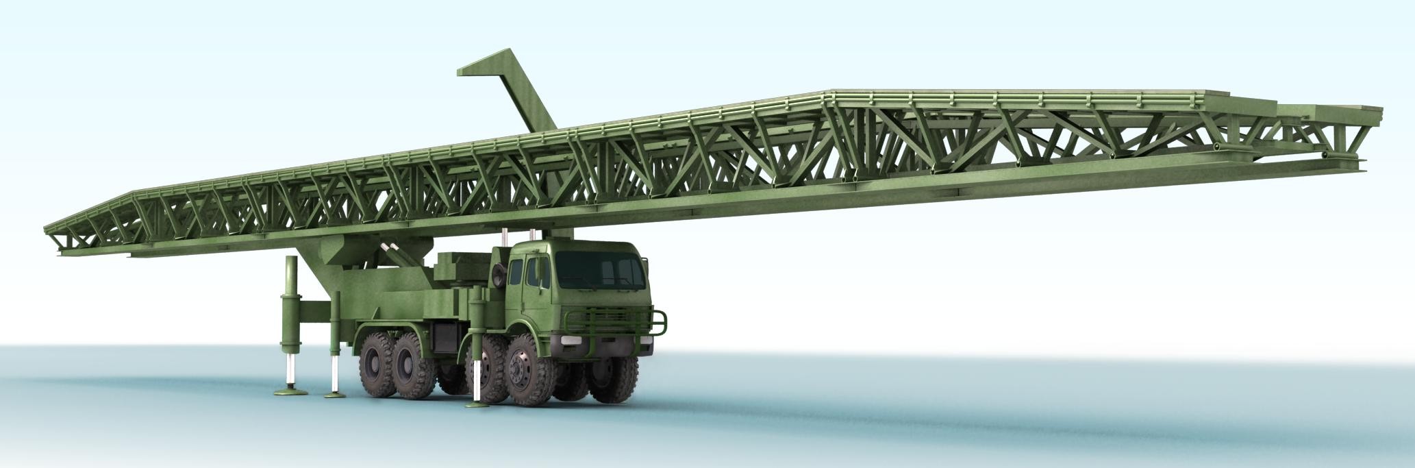 51m Large - Span Mechanized Bridge / Emergency Bridge With Flexibility, Simple