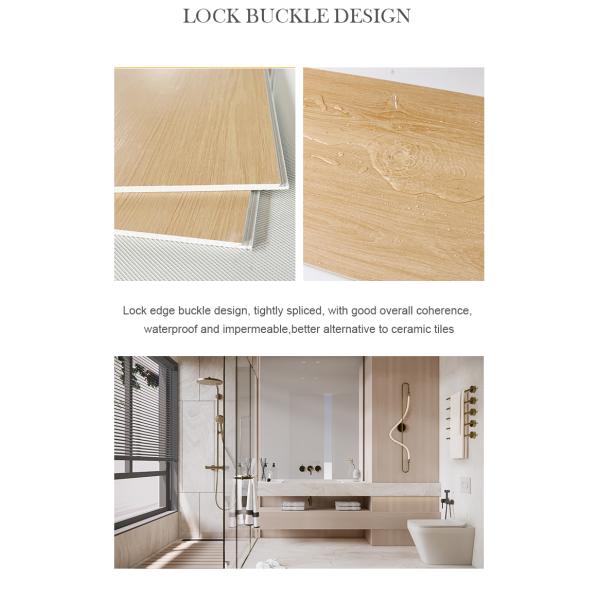 SPC Wall Panel Bathroom Decoration Materials Waterproof And Flame Retardant Board