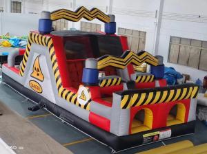 Best Danger Obstacles Inflatable Bounce House Castles With Two Slides wholesale