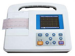 Cheap Large LCD Screen 12 Lead Ecg Machine , Rs232 and USB Interface for sale