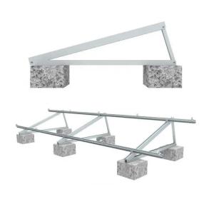 Best ISO9001 Uncoated Adjustable Solar Panel Mounting Brackets With Ground Screw wholesale