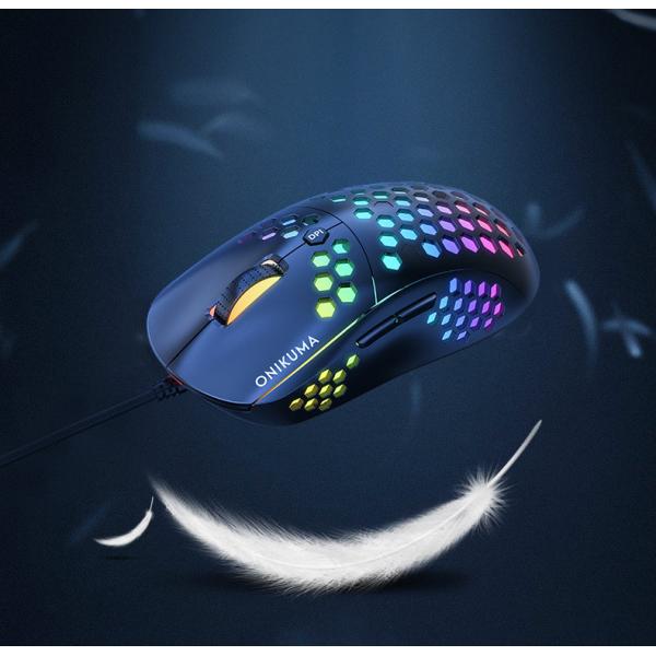 USB 6400DPI RGB 8D Optical Ergonomic Gaming Mouse For PC