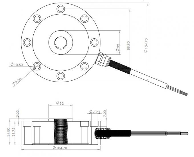 CHBW-5SLF Accuracy Level Spoke LCD 100Klb Conhon Load Cells 0