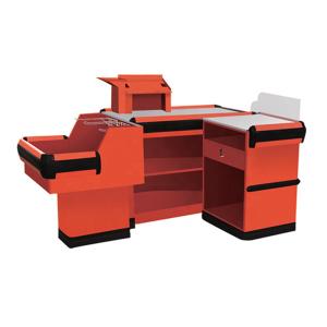 China 1500MM 0.85M SS Supermarket Checkout Counter For Convenience Store on sale