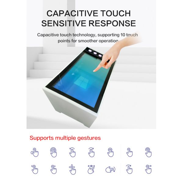 55-Inch Rectangular Self-Service Smart Terminal Touch Coffee Table All-in-One Entertainment Interactive Touch Screen Table Price