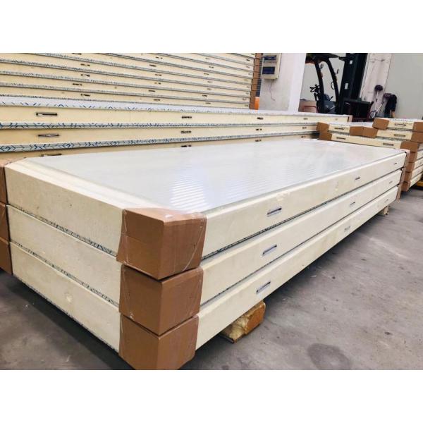 Cam lock PU cold room panel 960mm width for modular cold storage room 50-200mm thickness