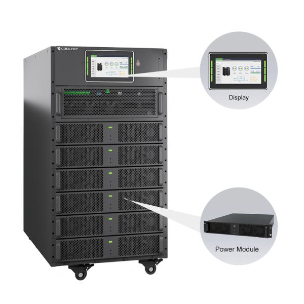 19 Inch Rack-Mounted Online UPS with Component-Level Protection, High Power Density, and Modular Architecture