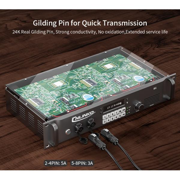 Cnlinko M12 IP68 Cable Wire Circular Waterproof Power 4pin Connector Male and Female Panel Mount Ebike Wire Cable Connector