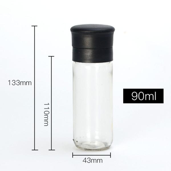 Chili Shaker Kitchen 90ml Empty Glass Jars With Shaker Lid