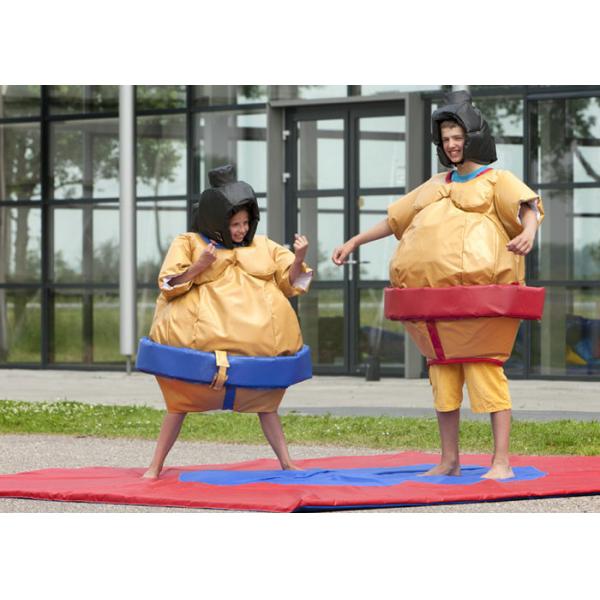 Kids Inflatable Sumo Wrestling Suits Costume , Adult Sport Games Blow Up Sumo Wrestling
