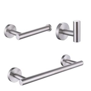High End Bathroom Hardware Accessories Stainless Steel Coat Hooks Set