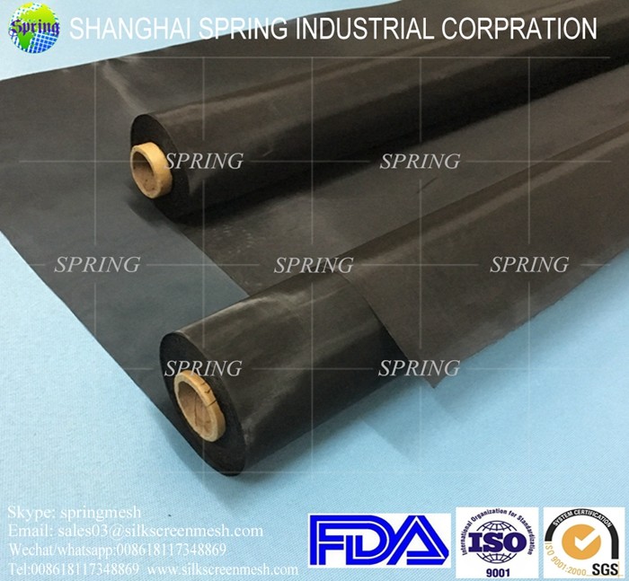 Low Elasticity Black Window Screen Mesh 47T Reproducible Mesh Relaxation