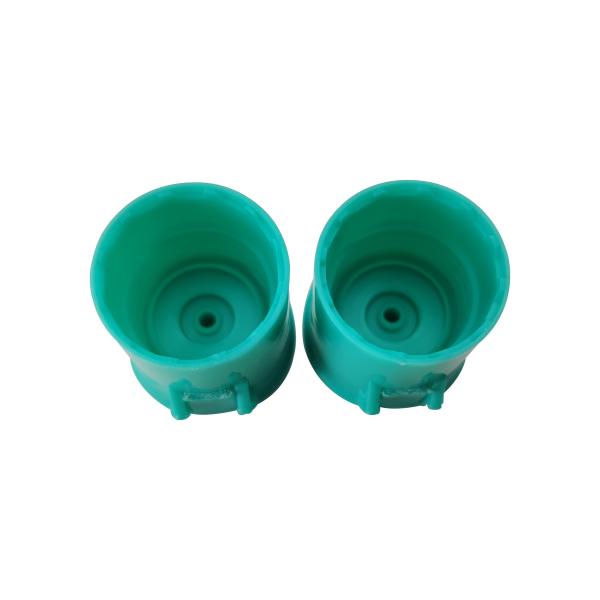 Green PP 15/415 Plastic Bottle Flip Top Cap For Makeup Remover