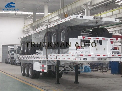 Heavy Duty Cargo Container Trailer Stronger Chassis Structure With Container