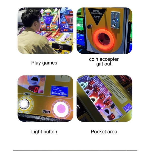 100W coin operated Jump Ball Pinball Shooting Ball Arcade Machine Coin Pusher