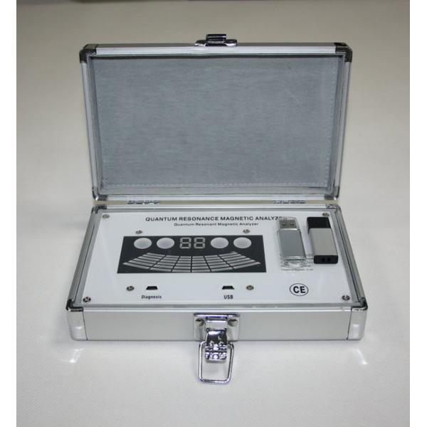 Portable Quantum Magnetic Resonance Health Analyzer for Eyes Mini style Support multiple languages Silver ABS AH-Q8