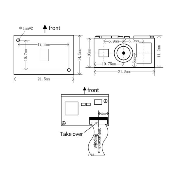 1D 2D Scan Engine Mini QR Code Engine Customized For PDA YJFIRST