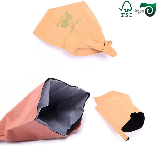 FSC 56gsm Waterproof Unbleached Brown Wrapping Paper For Mango Protector Bags 70cm 100cm