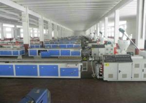 China PVC Skirting Plastic Board Machine , Cabinet Wpc Board Production Line on sale