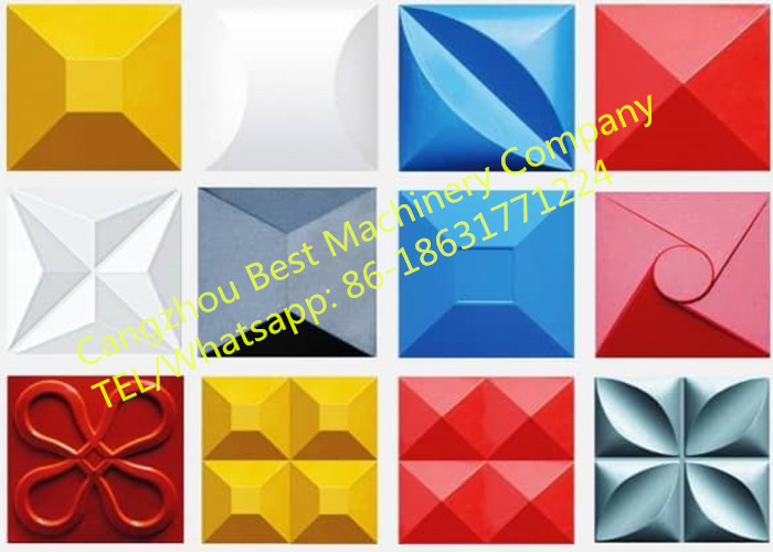 Color Steel Sheet Metal Rolling Machine 3D Wall Tile Decorative Plate