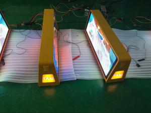 China Easy installation taxi led advertising sign , wireless taxi top sign on sale