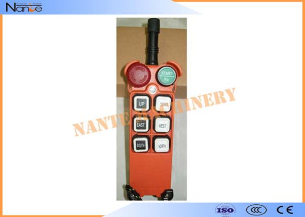 Cheap Radio Hoist Push Button Switch Crane Remote Control 6 Buttons Within 100m for sale