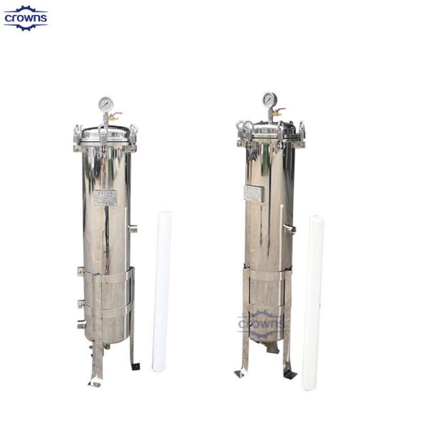 Cheap Stainless Steel SS304 Multi Cartridge Water Filter Housing Reverse Osmosis Water Treatment for sale