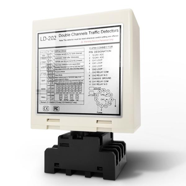 Cheap Dual Loop Detector 3- CE/FCC Certified Plug-and-Play Installation Sensitivity 16 Way Selectable Humidity 95% Non-condensing for sale