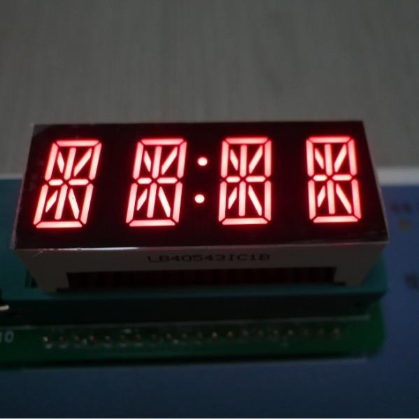 Cheap 4 Digit 7 Segment Alphanumeric LED Display Bright Red For Instrument Panel for sale
