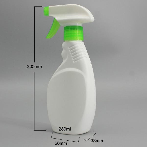 White HDPE 280ml Bleach Resistant Spray Bottle