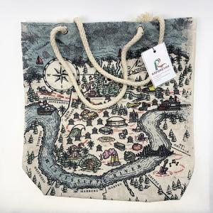 Best Rope Handle Canvas Shopping Bags with Customized Full Color Printing wholesale